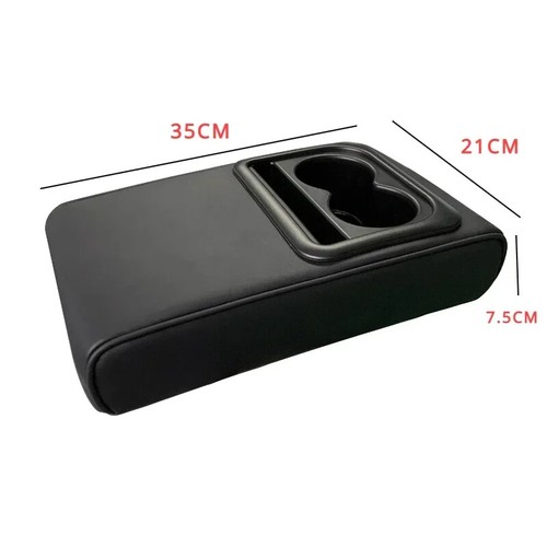 Cuscino bracciolo console centrale auto con 2 porta tazze cuscino bracciolo pelle PU - Foto 8 di 15
