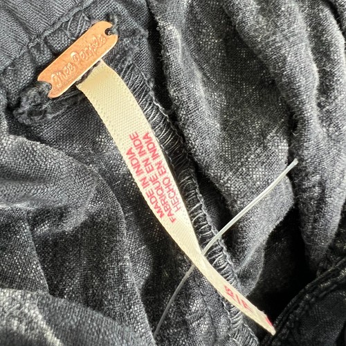 Free People Sierra Hills Tie Waist Shorts. Black/Grey. XS. - Picture 2 of 5