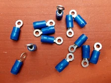 Pkg/100 Thomas & Betts Sta-Kon RB14-4 Ring Terminal #4 Bolt 18-14 AWG Connector