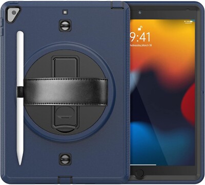 Robuste stoßfeste robuste Ganzkörperhülle für iPad 9./8./7. Gen 10,2'' blau