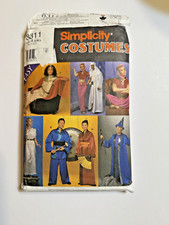 Simplicity 8311 Costumes Wizard Genie Vintage 1997 Pattern Cut Sizes S-M-L Adult