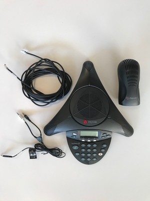 Polycom Soundstation 2 Analog Conference Phone With Bonus Aux Cable Ebay