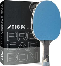 STIGA Pro Carbon Performance-Level Table Tennis Racket with Carbon Technology fo