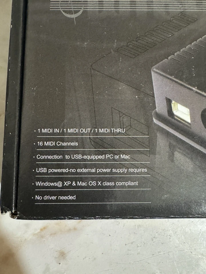 USB MIDIFACE 1X1 1-in/1-out USB MIDI Interface - Image 4 of 4