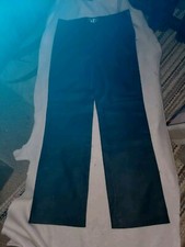 VINTAGE 90s CLIO BLACK GENUINE 100 LEATHER PANTS Size 8 Pre MILLENNIAL Club Bar