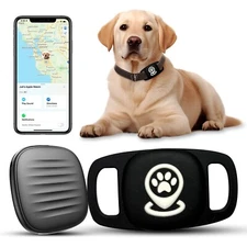 Dog Tracker Smart Pet Location Tracker with Collar Holder,Works W/ Find My (iOS)