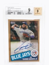 2020 Topps 1985 Vladimir Guerrero Jr /47 Autograph Blue Jays BGS 9 Auto  #85A-VG