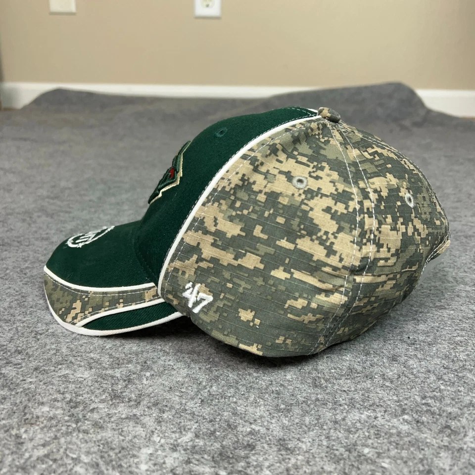 Minnesota Wild Mens Hat Strap Back Green Camo Cap Hockey NHL Sports Outdoor Logo - Image 4 of 4