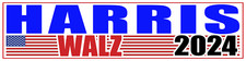 Harris Walz 2024  Laminated Vinyl Decal Sticker Label