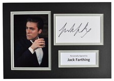Jack Farthing Signed Autograph A4 photo display Poldark Blandings TV AFTAL COA