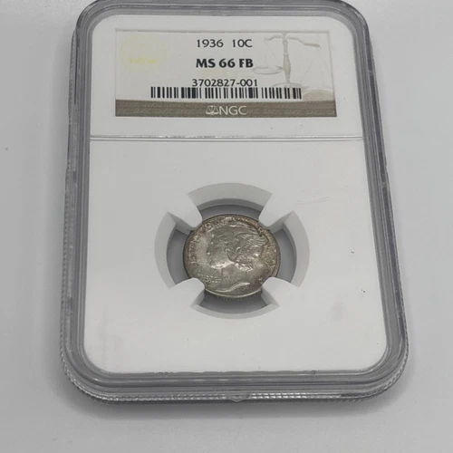 1936 10C NGC Mercury Dime MS66 FB 