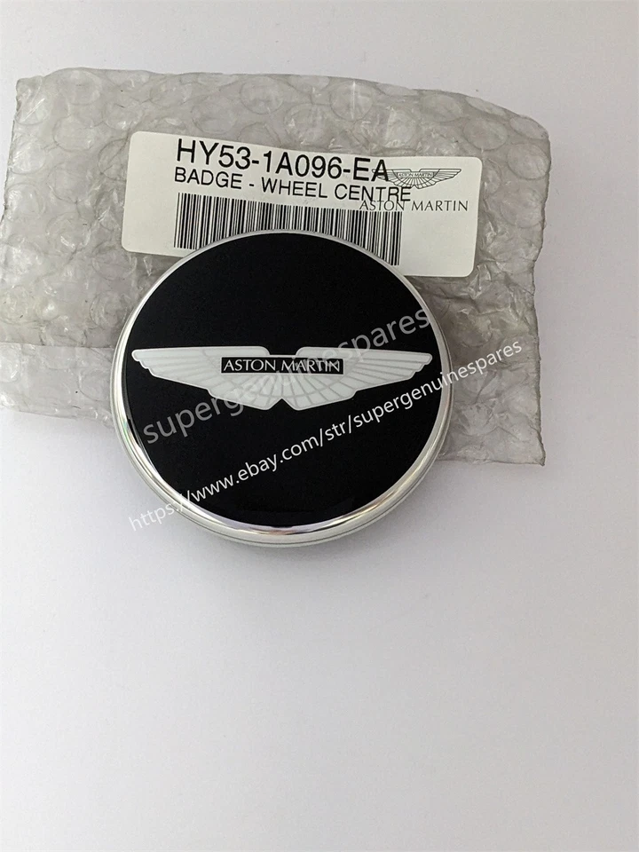 Tapa central de rueda negra para 1XGenuine Aston Martin V8Rapide Virage Black Wing nueva Foto 4 de 4