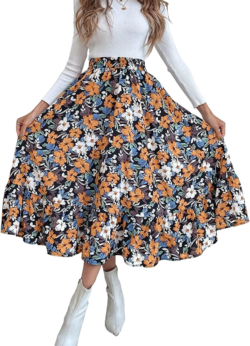 Flare High Skirts for Women