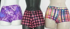 Capezio Dance Gymnastic  Shorts 4 Different Prints Adult or Child Sizes