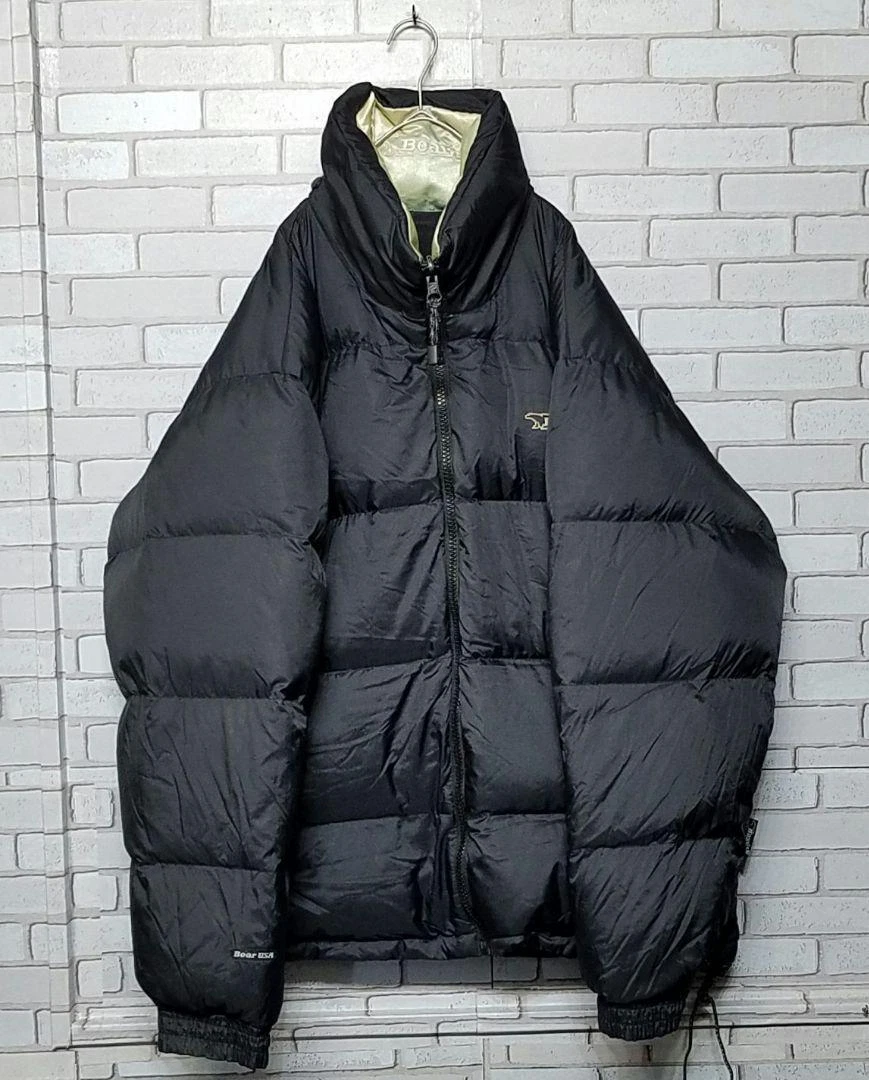 [Japan Used Fashion] Bear Usa Reversible Down Jacket Big Size 90S