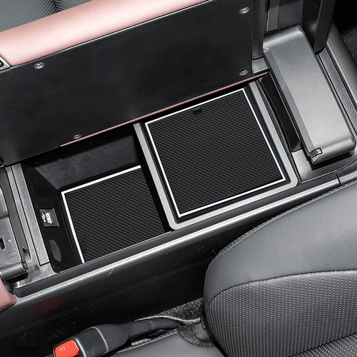Almohadilla de ranura de puerta blanca para Toyota Crown 2023-2024 almohadilla de puerta portavasos alfombrilla antideslizante - Imagen 2 de 5