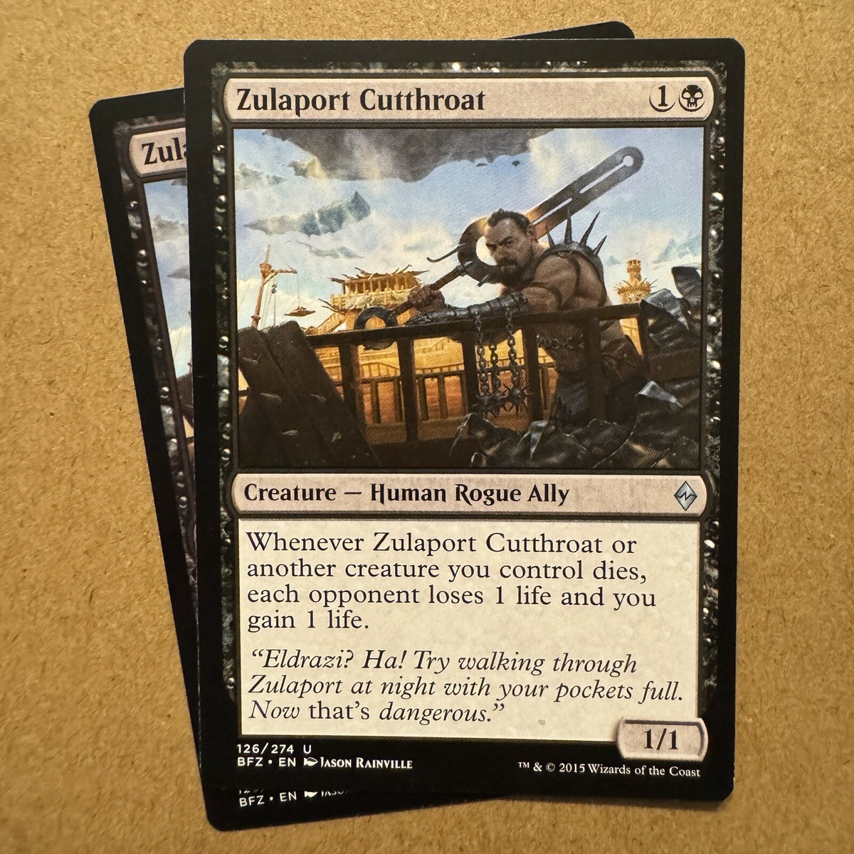 mtg cards like zulaport cutthroat MTG ~ 2x ~ Zulaport Cutthroat ~ BFZ Battle for Zendikar ~ #126 ~ English ~  LP/MP