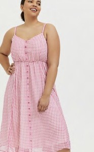 torrid hot pink dress