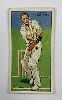 1930 John Player & Sons Cricketers 3 E.H. Bowley (Sussex) 123E