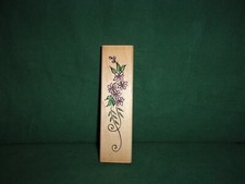 STAMPENDOUS DAISY CHAIN FLOWERS WOOD MOUNTED RUBBER STAMP EUC EL016