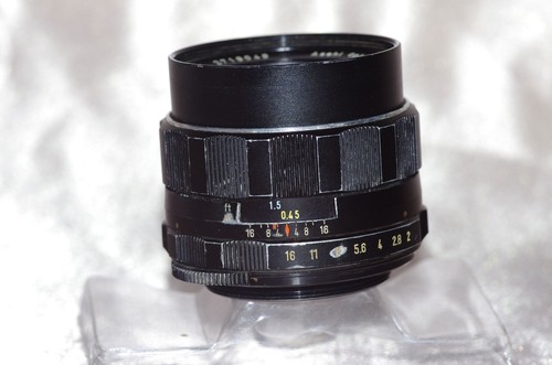 Objectif M42 55mm f2 SUPER TAKUMAR avec bouchons, pare-soleil, housse, PIQUE TOP - Photo 13/24