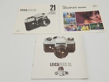 3 Leica Leicaflex SL Camera/Lens Guide Manual Brochures
