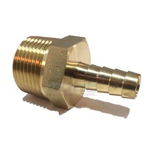3/8 HOSE BARB X 3/4 MALE NPT Brass Pipe Fitting NPT Thread Gas Fuel Water Air