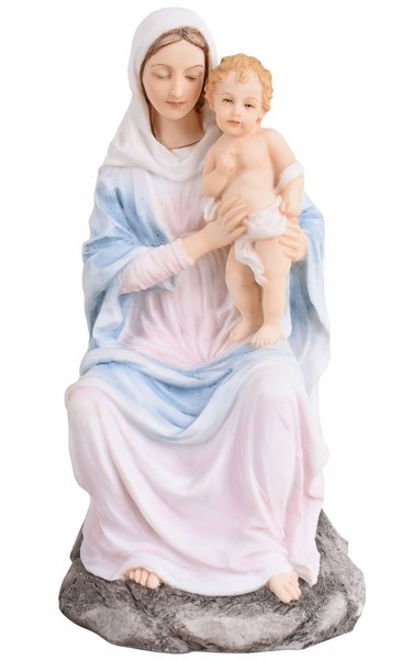 Madonna Figur Marienskulptur Gottesmutter Jungfrau Maria Mit Jesus Veronese Sign-image