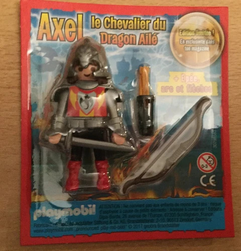 NEW SEALED PLAYMOBIL AXEL THE WINGED DRAGON KNIGHT FIGURE