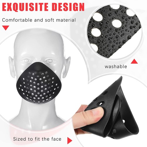 Sratte 3D Mask Silicone Face Shaping Shell Inner Bracket Black,red - Picture 4 of 7