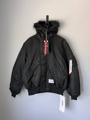 WTAPS x Alpha Industries N-2B Parka - Size Large - Black - NEW | eBay