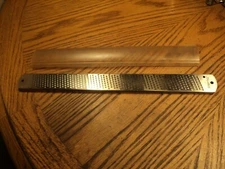 Vintage Microplane Zester Kitchen Tool w/ Plastic Cover  12-7/16" Long