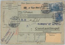 77530 - GERMANY - POSTAL HISTORY - PARCEL MAIL Formular Stationery Card 1917