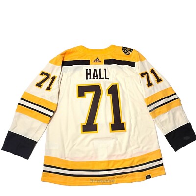 Adidas Boston Bruins Third Hockey Jersey Taylor Hall 100th IM8293 Size 54