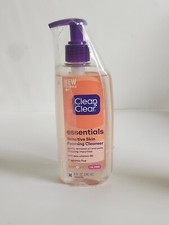 Clean Clear Essentials Foaming Facial Cleanser OIL Free 8 oz Sensitive Skin