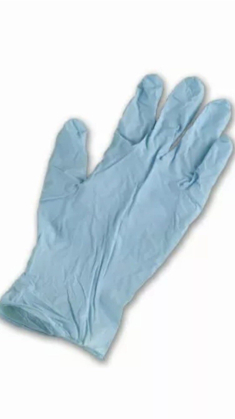 Ambitex N5201 PowderFree Nitrile GeneralPurpose Gloves, Large, Blue