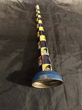 Vintage Noisemaker Tin Horn With Metal Reed  Litho Art
