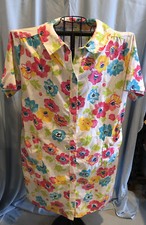 VINTAGE 2XL JcPenney Floral Grannycore Nightgown Housecoat 25" Pit to Pit
