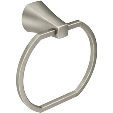 Moen MY8786BN Lindor Towel Ring in Brushed Nickel