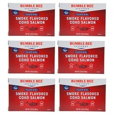 Bumble Bee Coho Salmon Fillet Smoked Flavored In Oil Tin Can - 3.75 OZ ( 6 Pack)