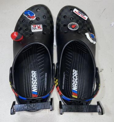 Crocs NASCAR‎ Racing Jibbitz Classic Clog Shoes Men\'s Size 11 Black Slip On NASCAR Crocs Classic Clog Shoes Slip On Racing Jibbitz Men main image 3