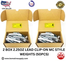 50PCS LEAD CLIP-ON WHEEL BALANCE WEIGHT 2.25OZ MC STYLE (ALUMINUM WHEEL)