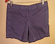 Ann Taylor Loft Womens Navy Blue Pockets 6" Shorts sz 4 5-13