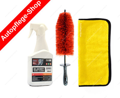 EZ Brush Daytona Speedmaster Felgenbürste, ValetPro Bilberry Safe Felgenreiniger