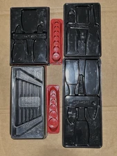 6 Snap on Trays for Wrenches Pliers & Sockets Please read description (no Tools)