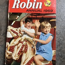 ROBIN ANNUAL 1969 KIDS CHILDREN'S VINTAGE COLLECTABLE BOOK GOOD CONDITION B11