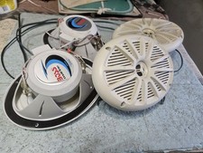 BOSS MARINE 400 WATT BOAT SPEAKERS NICE USED SHAPE 4 TO GO