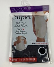 Cupid Extra Firm Control Hi Waist Thigh Slimmer, Tummy Tuck Black XL
