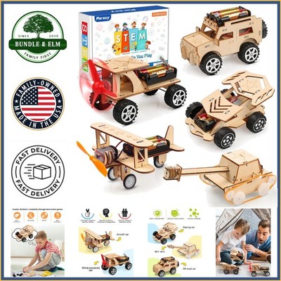 Model Car Kit for Kids Age 8-12, 5 Unique Vehicles with Self-Propelled Features