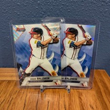 2025 Topps Bowman's Best Drake Baldwin Braves #60 Wave and Refractor 2 Card Lot